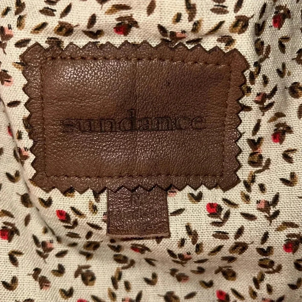 Sundance Tan Leather Blazer - Picture 8 of 14